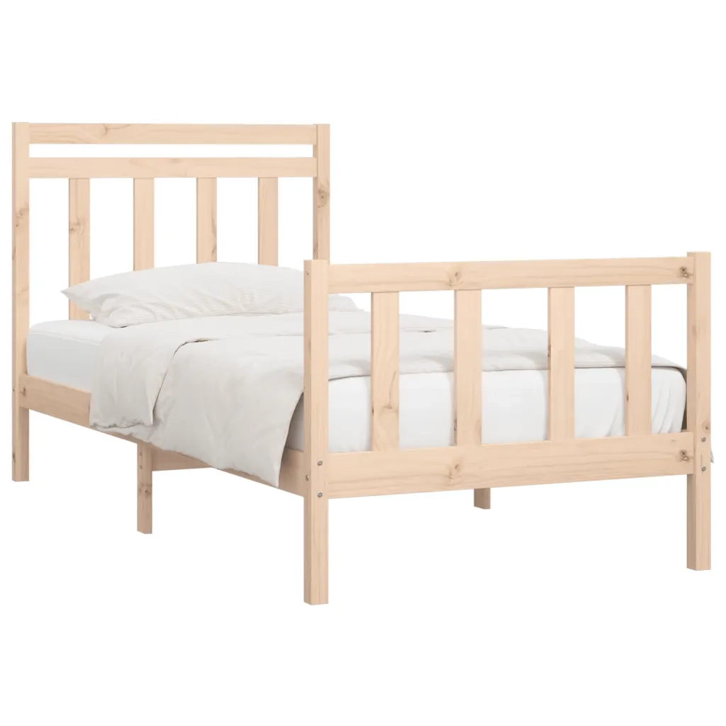 Giroletto-Struttura Letto in Legno Massello di Pino 90x200 cm 887430