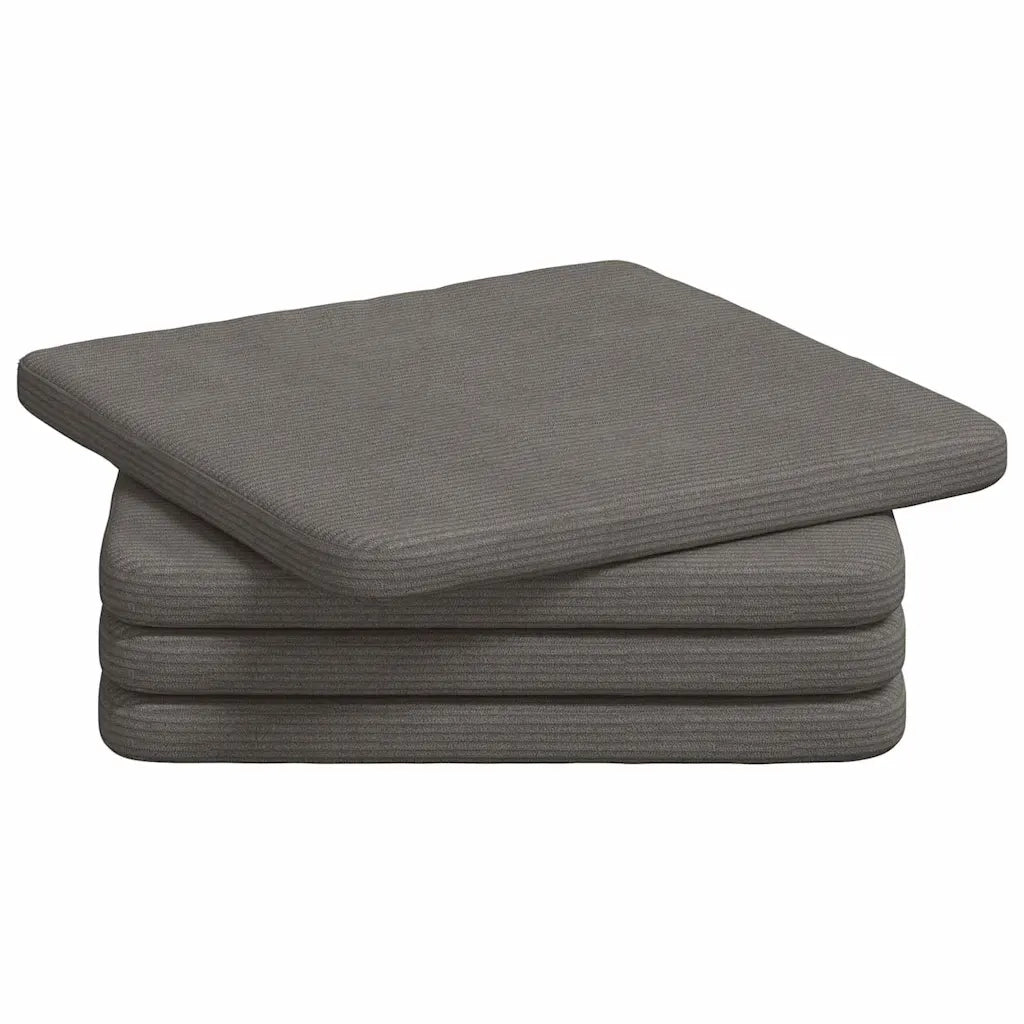 Cuscini per Seduta 4 pz | Cuscini per sedie Grigio chiaro 40 x 40 x 3 cm