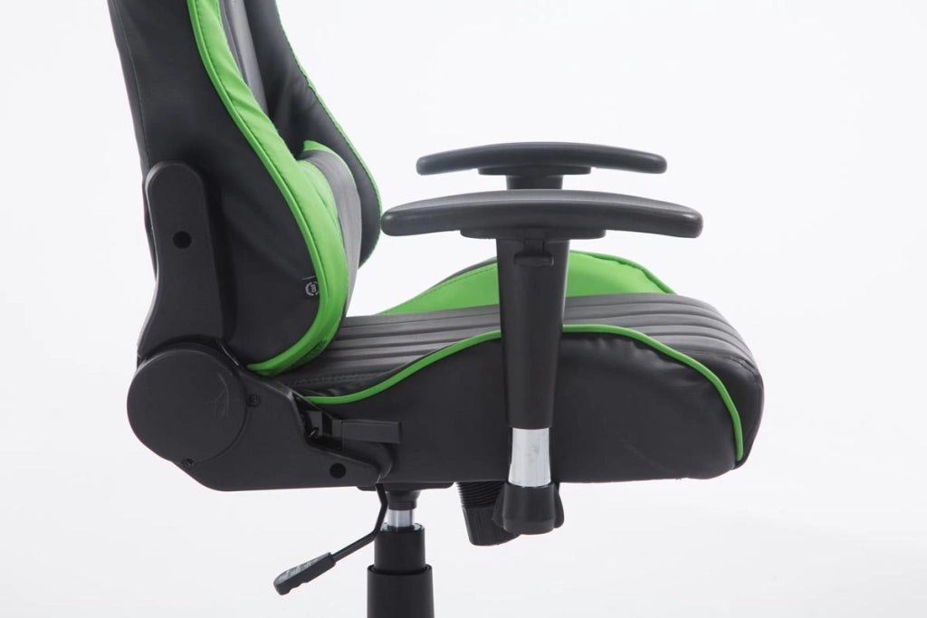 Sedia da ufficio Racing XL Shift in similpelle Nero/verde,senza poggiapiedi