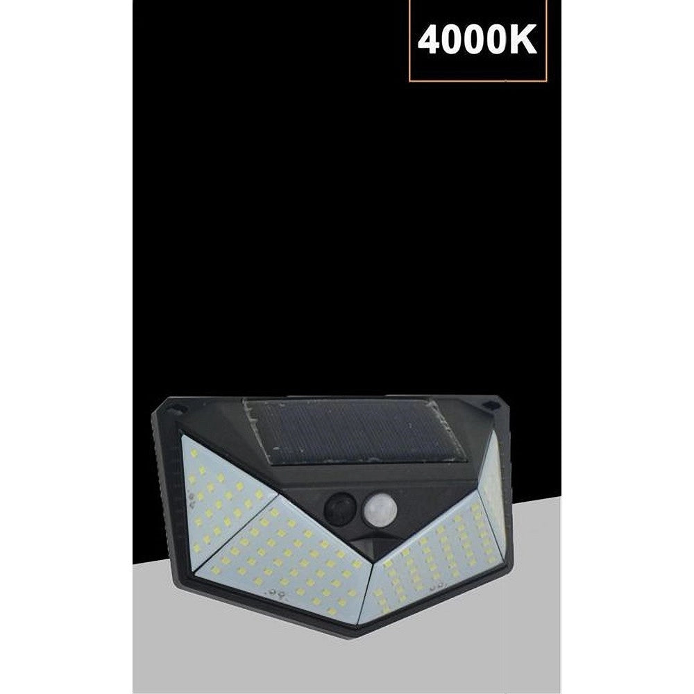 Trade Shop - Applique Lampada Pannello Solare Parete Con Sensore Movimento Luce 4000k So-a4-n -