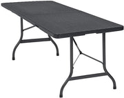 Tavolo pieghevole da buffet - Tavolo da picnic pieghevole - 180x75cm - Tavolo da campeggio - Tavolo da festa - Tavolo essenziale