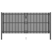 Cancello per Recinzione in Acciaio 4x2 m Antracite cod mxl 41439