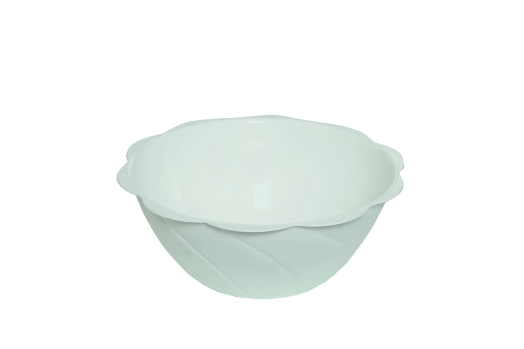 INSALATIERA MARGHERITA IN PLASTICA CON DIAMETRO 26 CM IN COLORE BIANCO