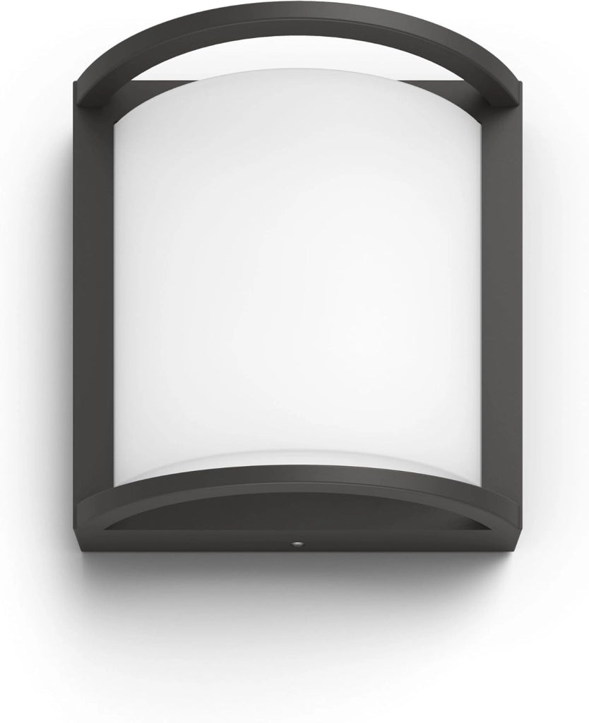 Philips myGarden Samondra - Lampada da parete a LED per esterni, con sensore di movimento, colore: antracite, 2700 K