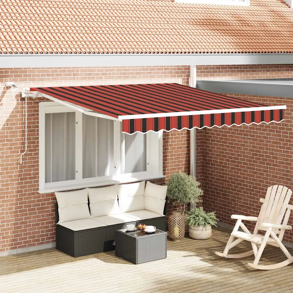Tenda Retrattile Arancione e Marrone 300 x 250 cm 3329940