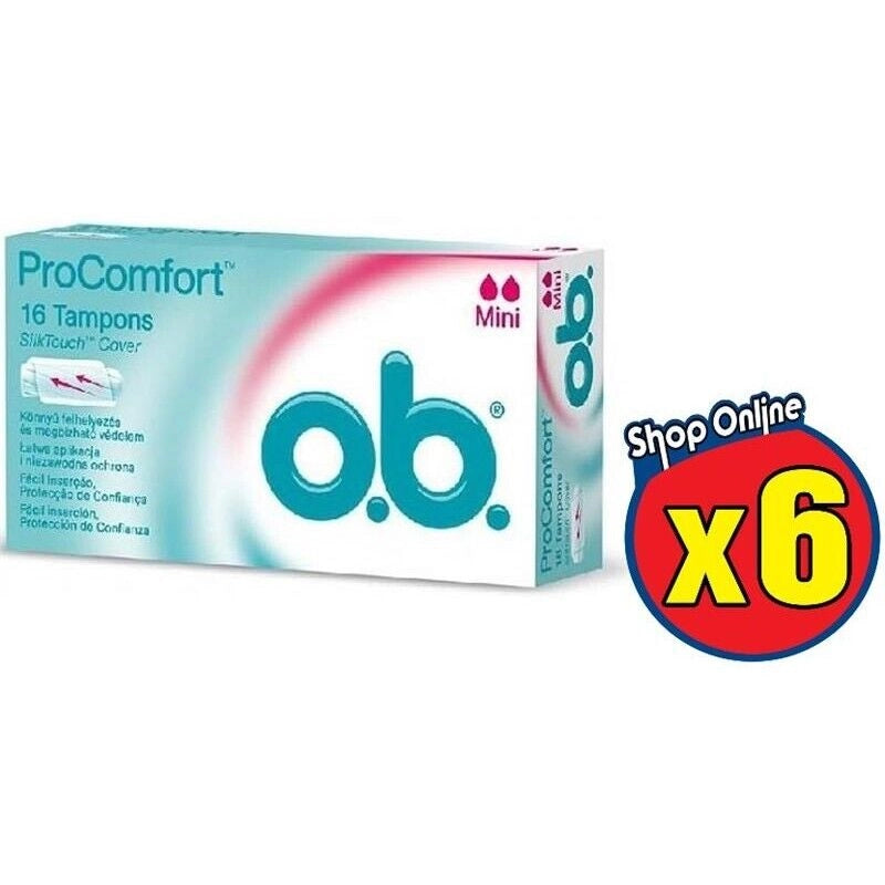 KIT DA 6 OB ASSORBENTE INTERNO CONFORT MINI 16 PZ