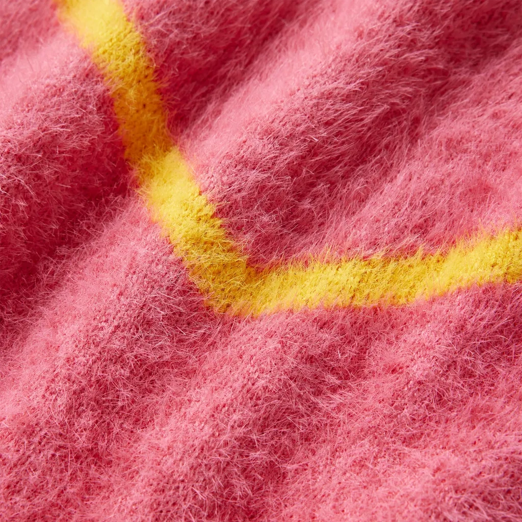 Maglione da Bambina Lavorato a Maglia Rosa Antico 140 14757
