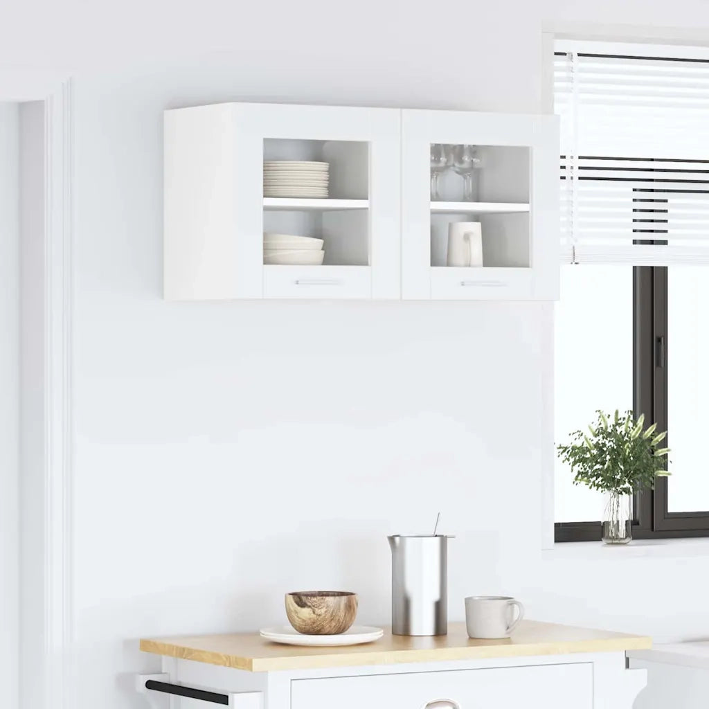 Armadio pensile 2 pcs Bianco 40 x 31 x 40 cm Legno multistrato 884195