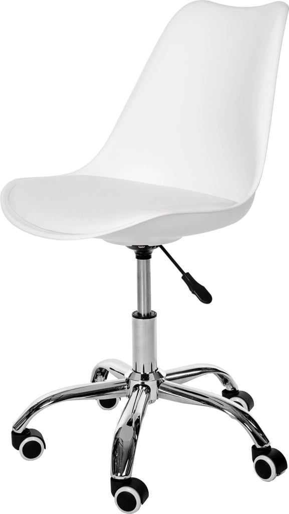 Sedia girevole per bambini AKORD FD005 in bianco
