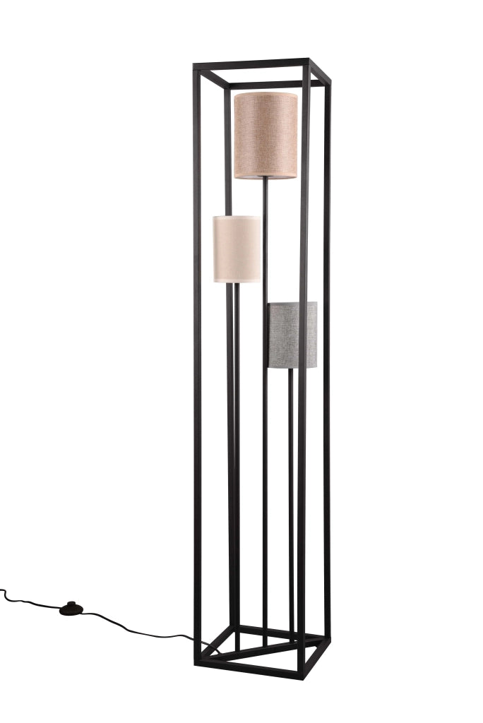 Lampada da terra 3 paralumi Ross