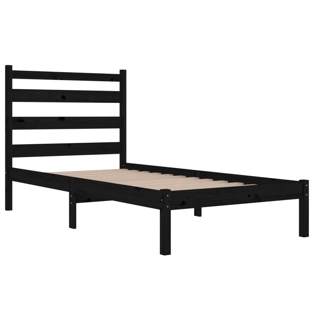 Giroletto Nero in Legno Massello di Pino 100x200 cm cod mxl 30868