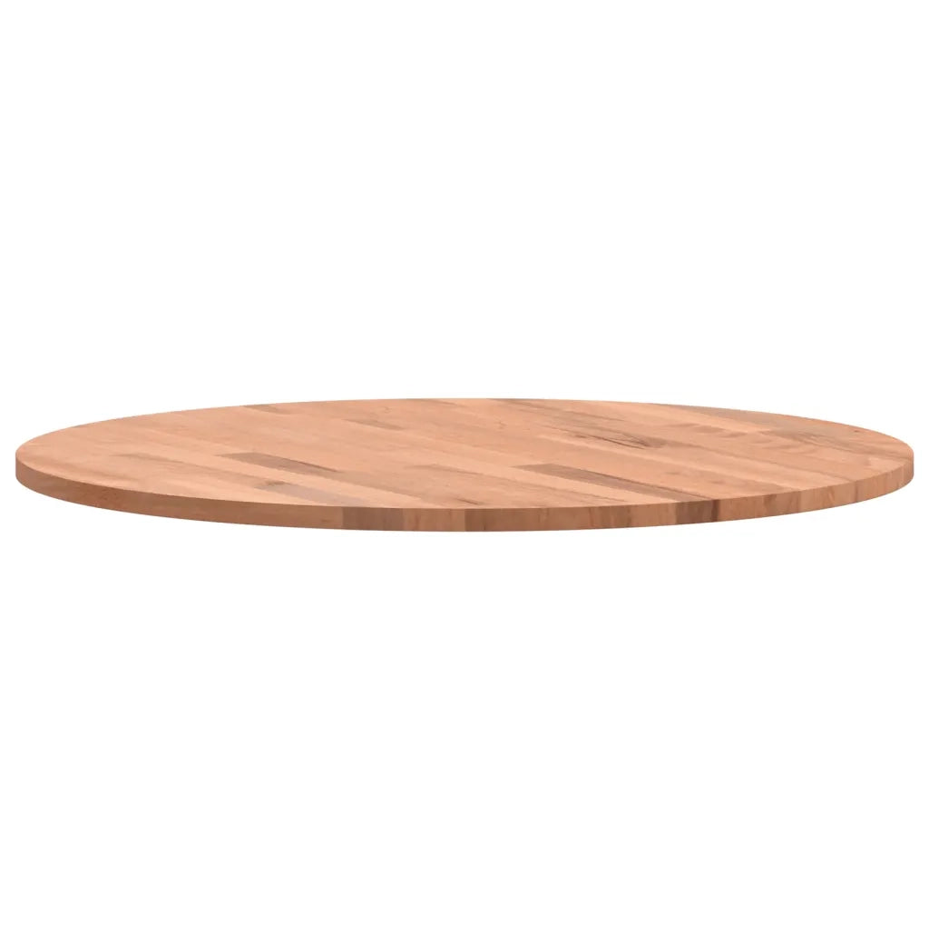 Piano per Tavolo | Superficie Tavolo | Piano Scrivania ?60x1,5 cm Rotondo in Legno Massello di Faggio