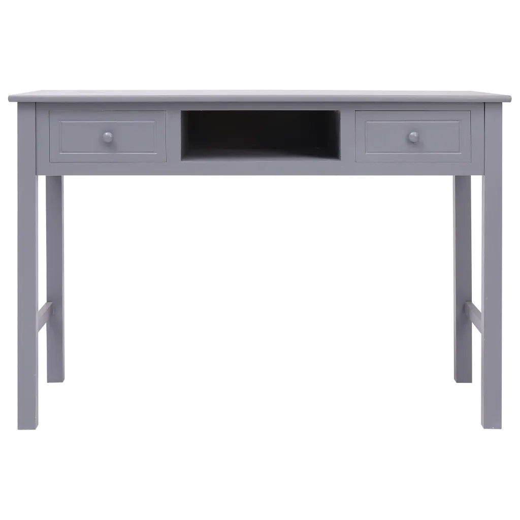 Scrivania Grigia 110x45x76 cm in Legno cod mxl 72787
