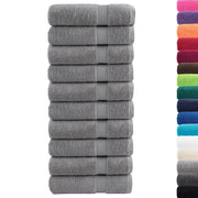 Asciugamani Premium SOLUND 10 pz Grigio 50x100 cm 600 g/m² 137307
