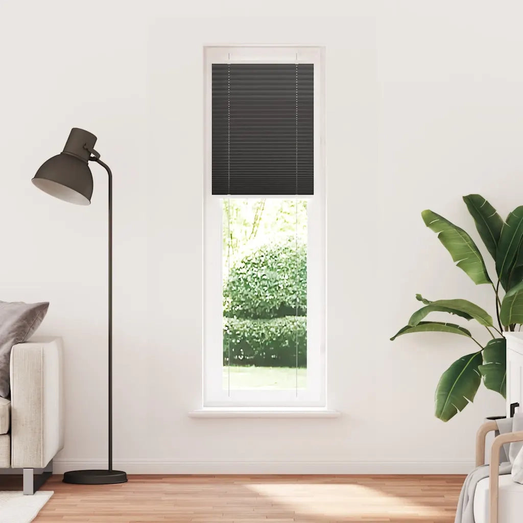 Tenda Plissettata | Tenda pliss¨¨ Nera 55x200 cm Larghezza Tessuto 54,4 cm