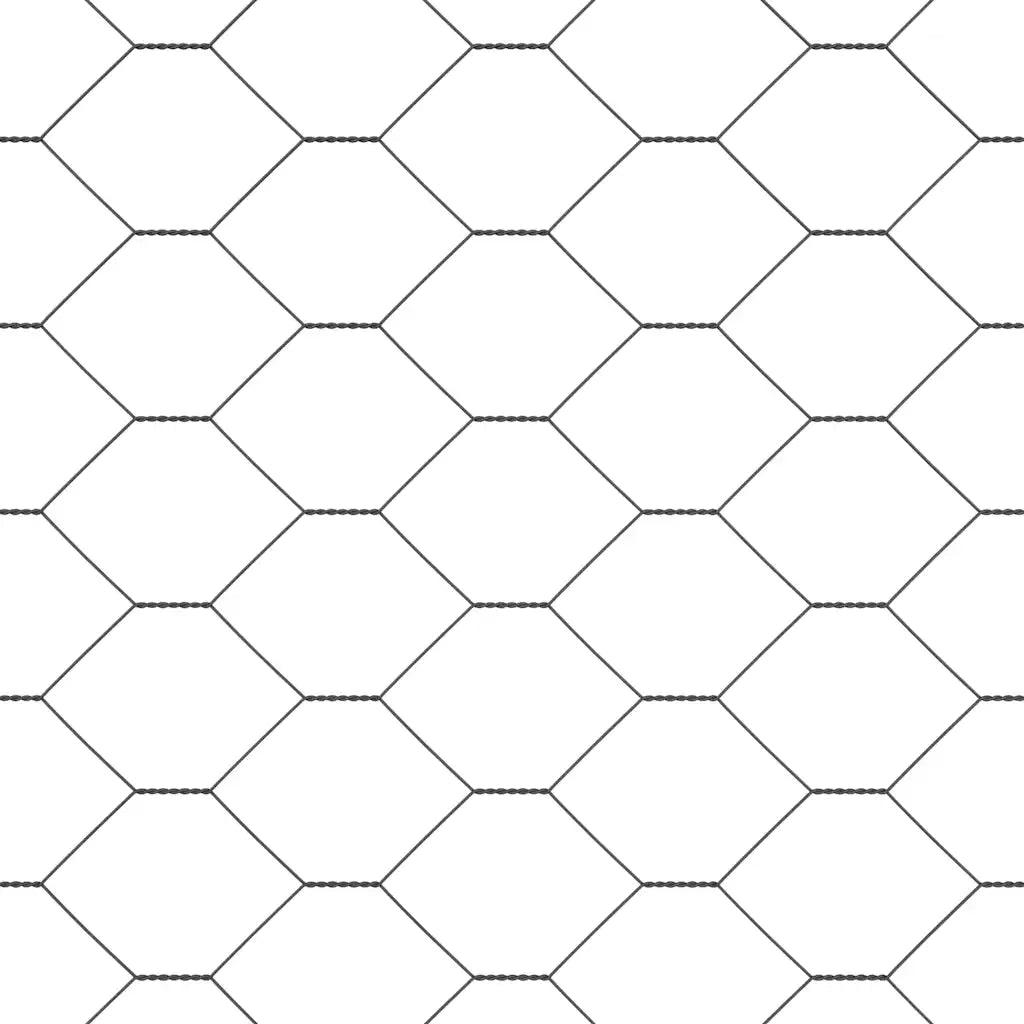 Palo della recinzione Grigio 100 x 0,5 m (maglia di 50 mm)