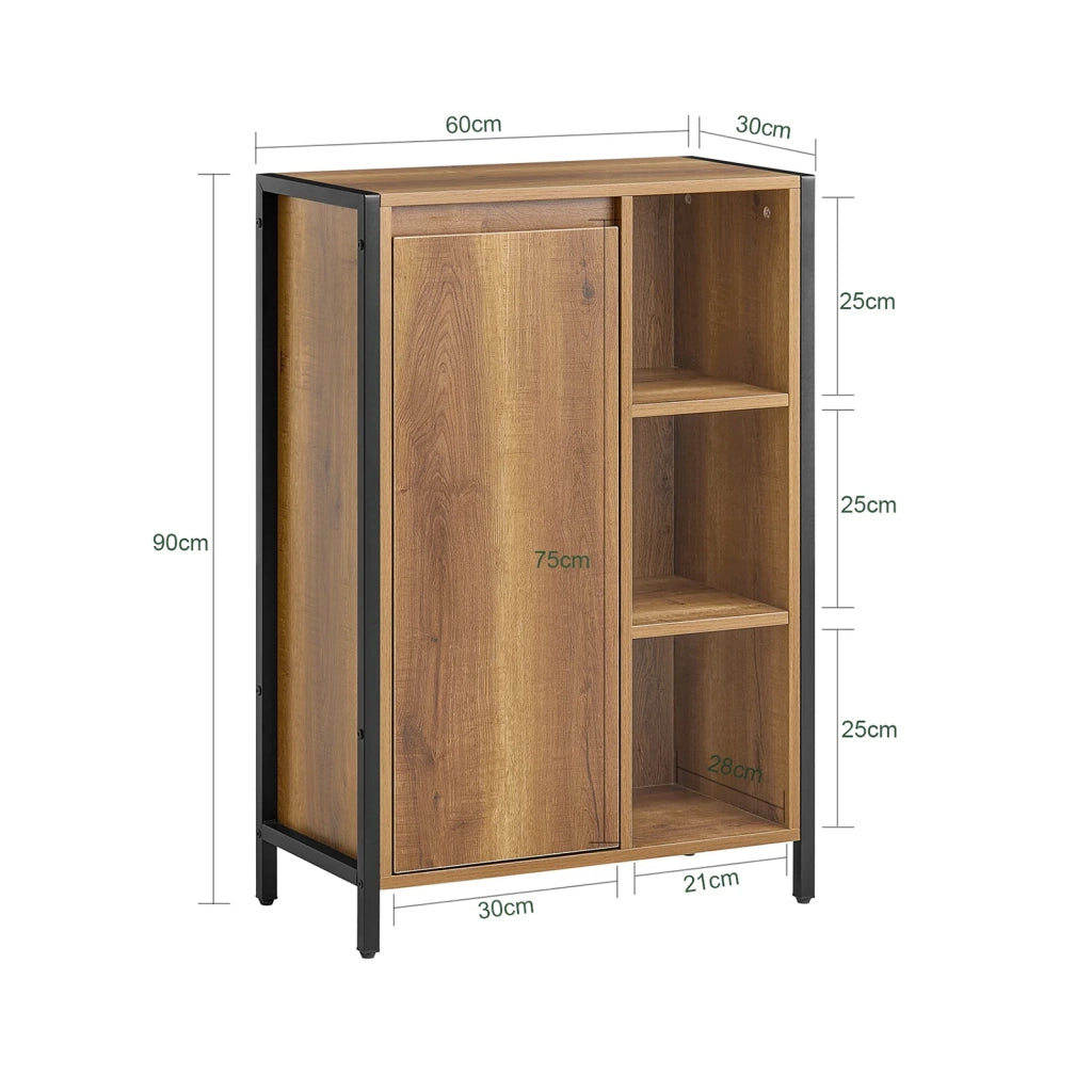 Mobile lavanderia con sacchi portabiancheria pieghevoli, Portabiancheria, Mobile bagno, Stile vintage, 60x30x90cm BZR65-PF SoBuy