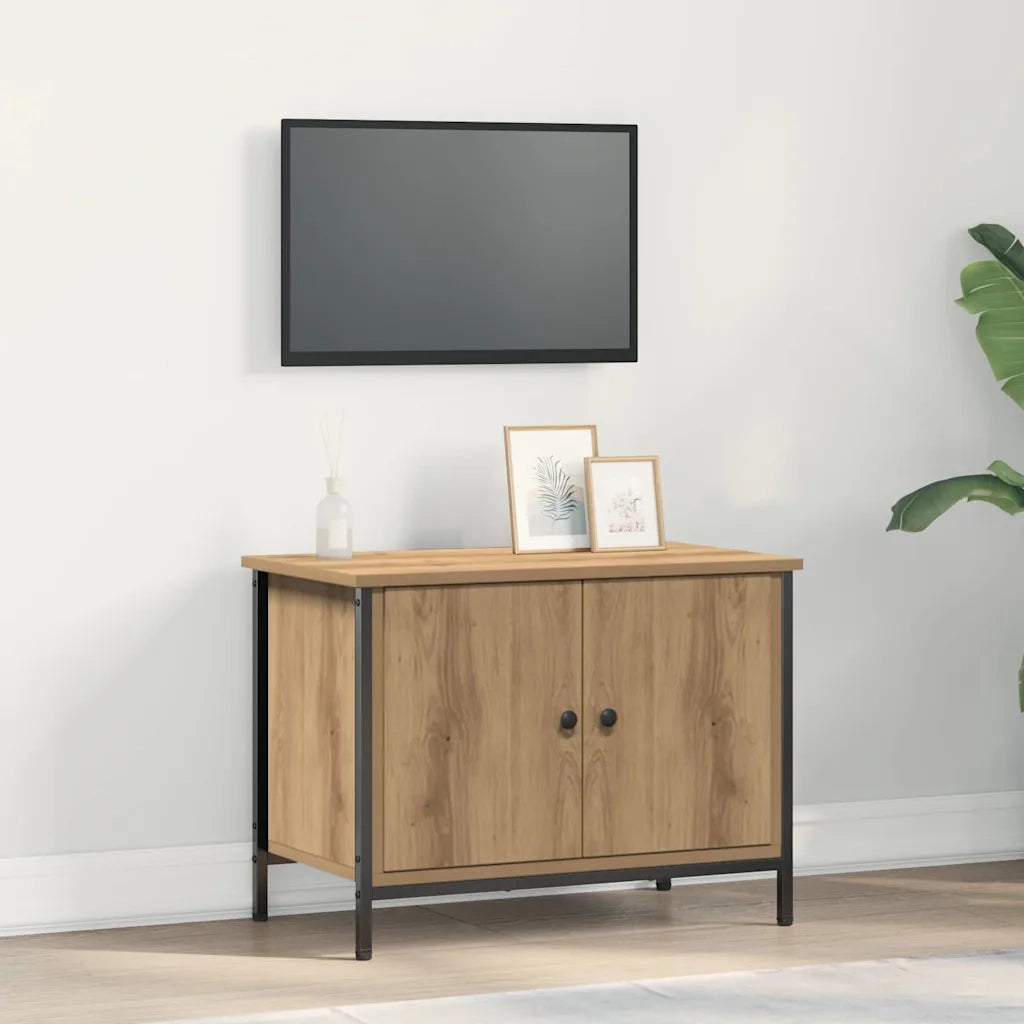 Mobile TV-Credenza per TV-Console TV Rovere artigianale 60 x 35 x 45 cm Legno multistrato