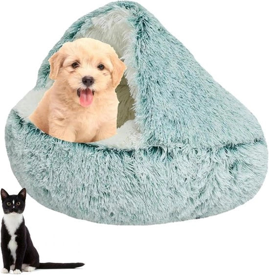 Letto per cani a forma di conchiglia 50cm - Caldo e lavabile per cani e gatti