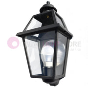 RIVALBA Mezza Lanterna a parete Applique per Esterno Vetri trasparenti GARDENLIGHT
