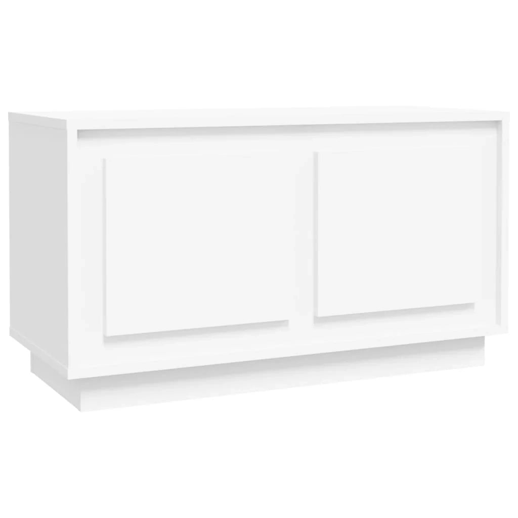 Mobile TV multimediale mensola TV credenza TV sala da pranzo soggiorno camera da letto 80 x 35 x 45 cm legno ingegnerizzato bianco 02_0026283