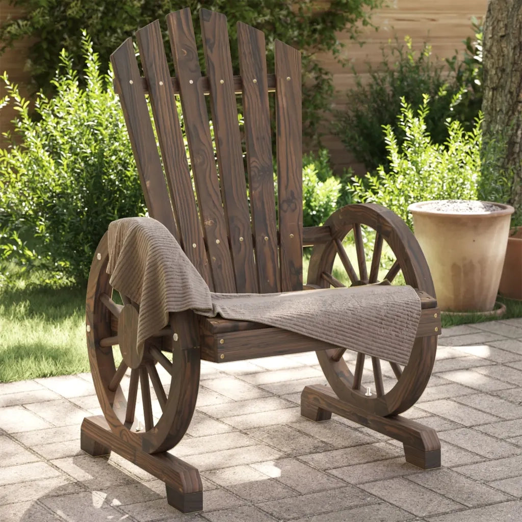 Sedie da Giardino Adirondack 2 pz | Sedie da Esterno in Legno Massello di Abete