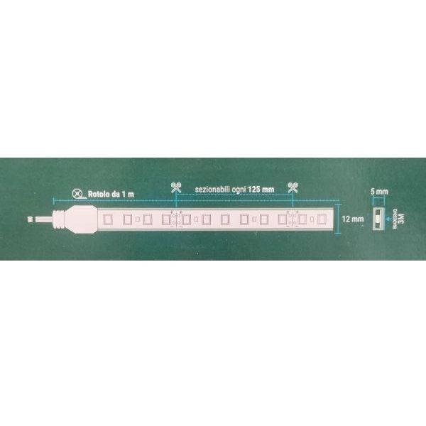STRIP LED AC230 6W LUCE NATURALE 4000K 1MT IP65 BEGHELLI