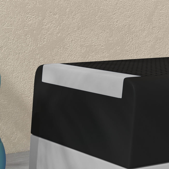 Stepper ad Altezza Regolabile con Gradini Rimovibili e Fondo Antiscivolo 97x36x15/20/25 cm in ABS Grigio