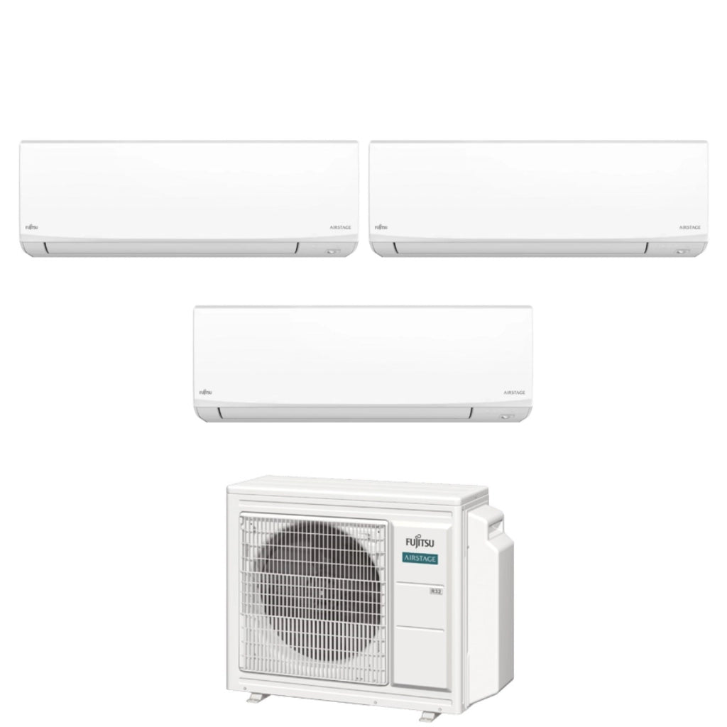 Condizionatore Trial Split Fujitsu KJ White 7+7+7 con AOEG18KBCA3 R-32 Wi-Fi Integrato