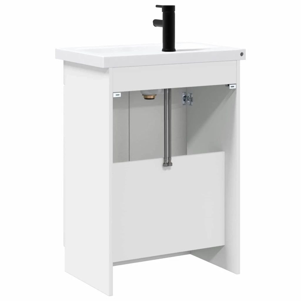 Set di mobili per il bagno Bianco Lucido 78,5 x 37,5 x 81 cm 3404158
