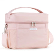 Tas Geïsoleerde Opvouwbare per Picnic, Ufficio e Viaggio 10L con Maniglia e Isolamento Termico (Rosso)