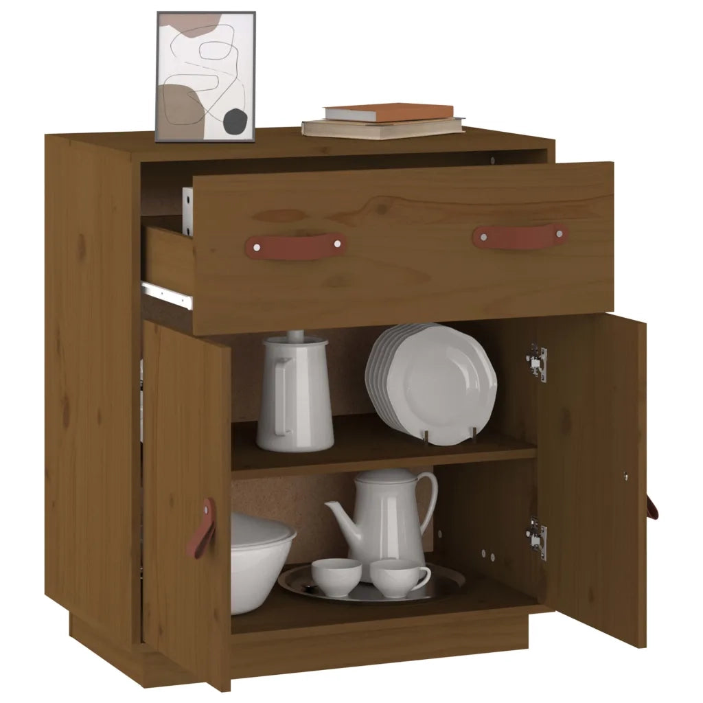 Credenza Miele 65,5x40x75 cm in Legno Massello di Pino cod mxl 25682