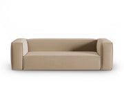 Cosmopolitan Design - Divano "Mackay" 4 posti in velluto sabbia 