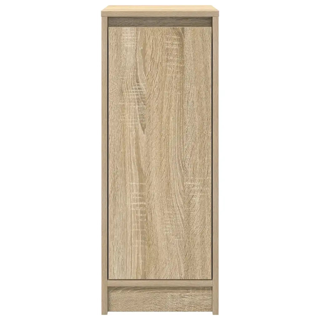 Scarpiera moderna con pratico spazio contenitivo 29,5 x 34 x 76 cm realizzata in legno composito di rovere Sonoma 02_0051762