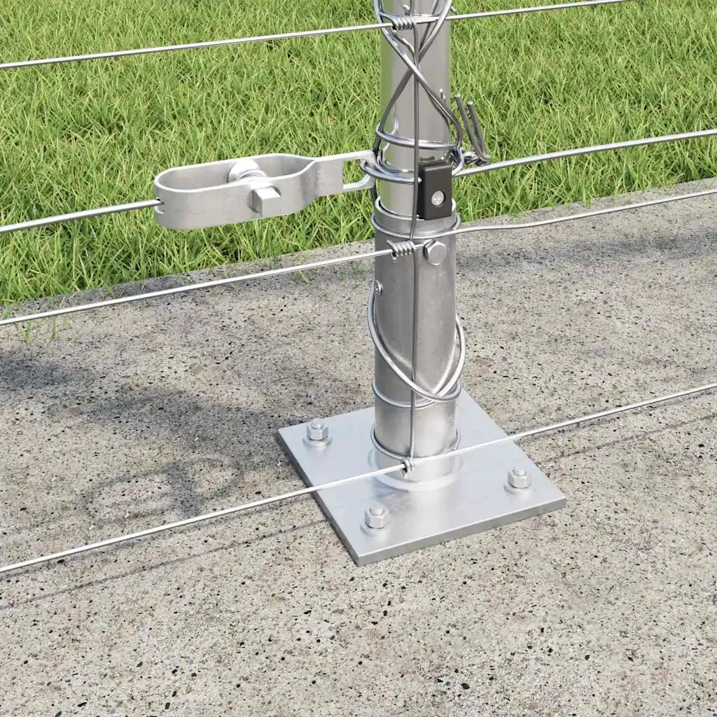 Palo della recinzione Zincato 25 x 1,6 m Acciaio
