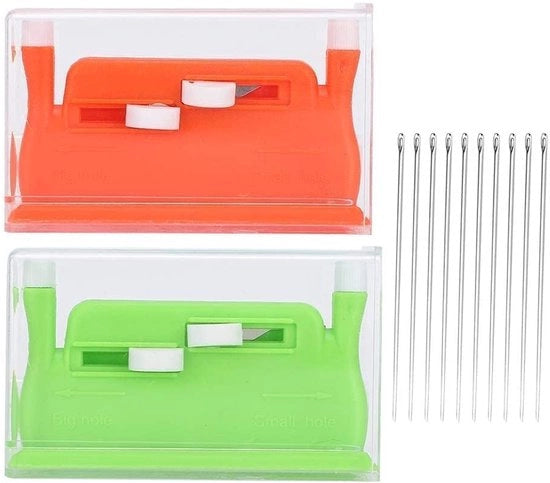 Automatizzatore a Maglie 2 in 1 - Incluso 10 Magli - Adatto per Fori Grossi e Piccoli - Alta Durata - Riduce la Fatica degli Occhi