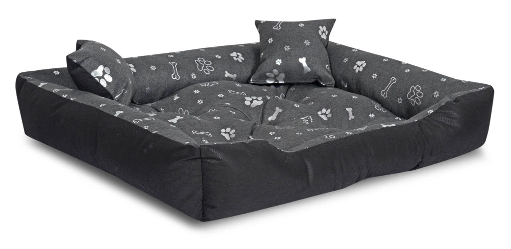 AIO FACTORY 100x75 cm Letto per cani impermeabile Silver Bones