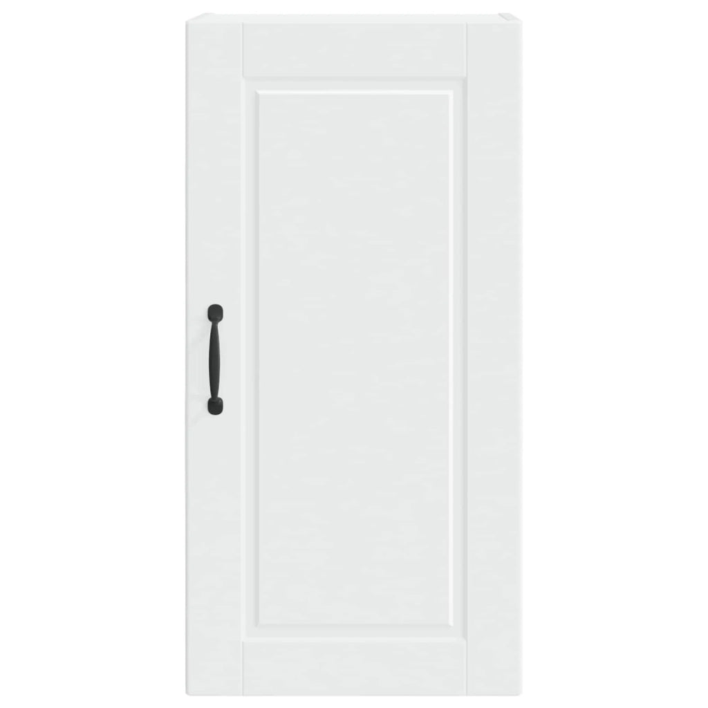 Mobile da cucina moderno da parete pratico contenitore linee pulite 40 x 31 x 80 cm legno ingegnerizzato bianco 02_0054369
