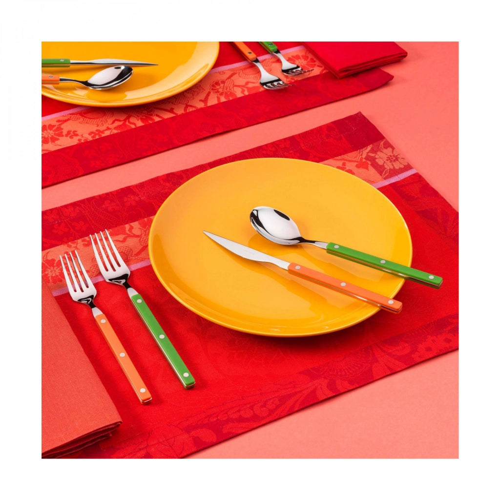 ALLEGRA, Posate Set 24 Pz, Scatola Finestra, Casa Bugatti Colore: Verde foliage