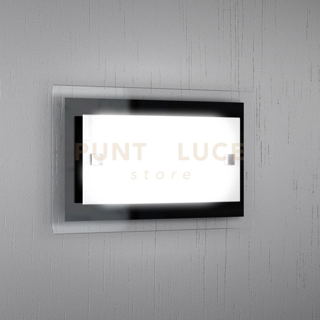 TRAY APPLIQUE PICCOLA 1 LUCE NERA 1087-AP-NE