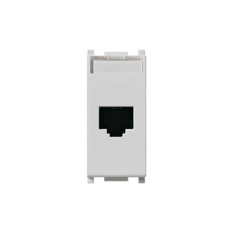 14338.8.Sl Presa Rj45 Netsafe Cat5E Utp Silver Plana