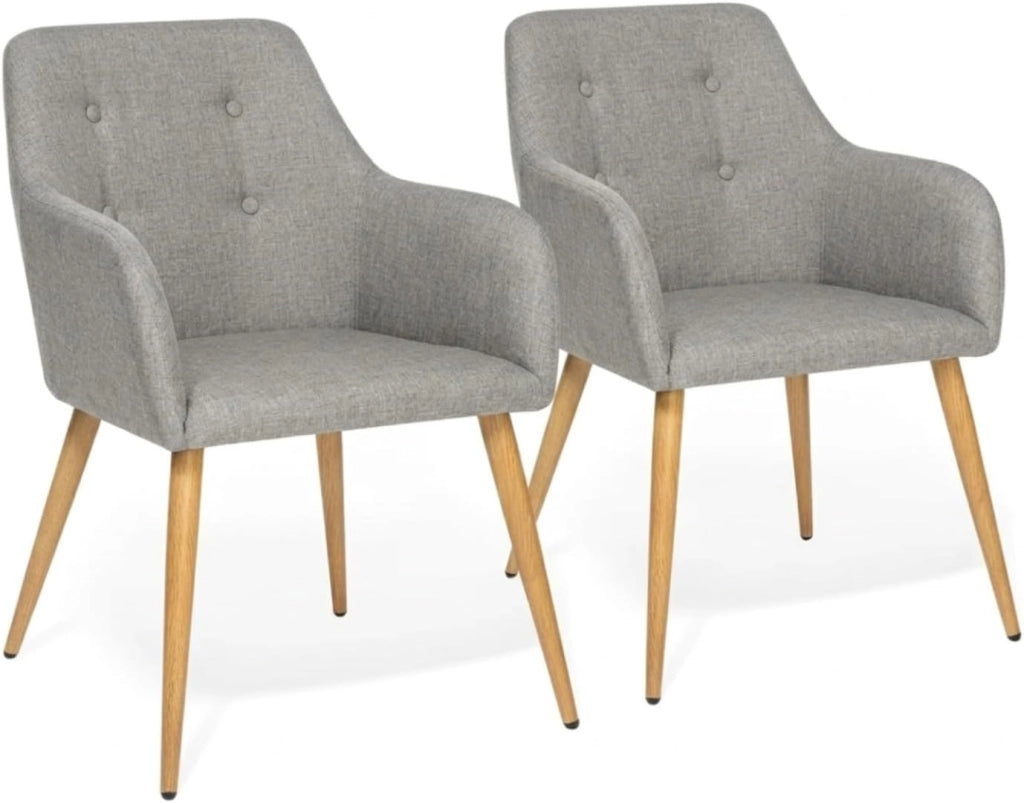Set di 2 poltrone grigio antracite DANIA