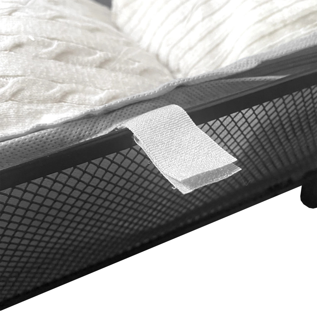 Organizzatore sottoletto in metallo con ruote – Pieghevole per abiti e scarpe – Nyana Home