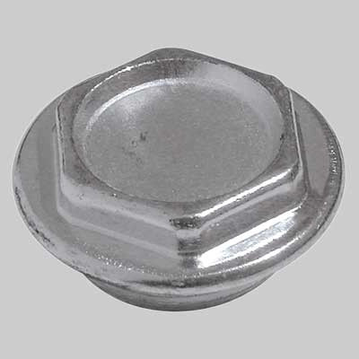 TAPPO CIECO ZINCATO  1 Sx Ø 48     MADE IN ITALY