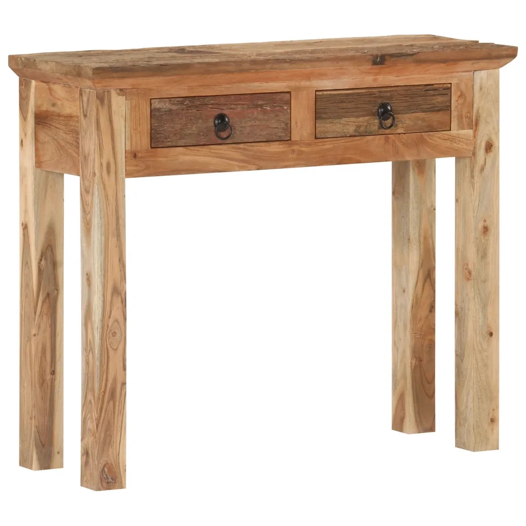 Tavolo Consolle 90,5x30x75cm in Legno di Acacia e di Recupero 320381