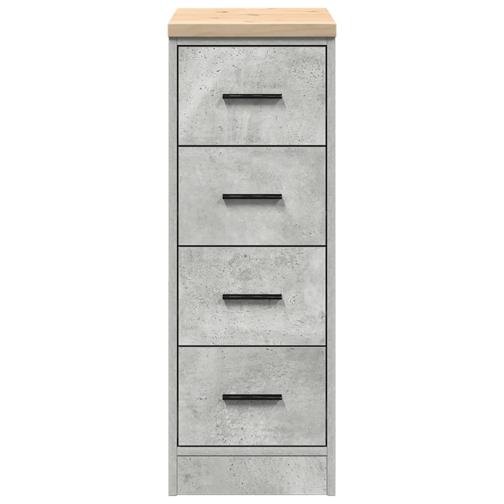 Armadietto da Garage Grigio cemento 30x51x85 cm