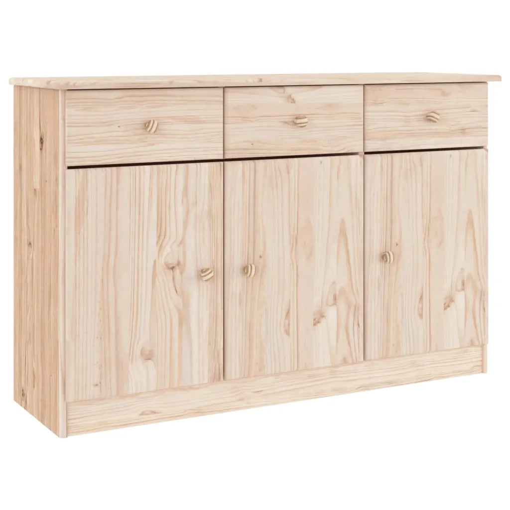 Credenza ALTA 112x35x73 cm in Legno Massello di Pinocod mxl 129771