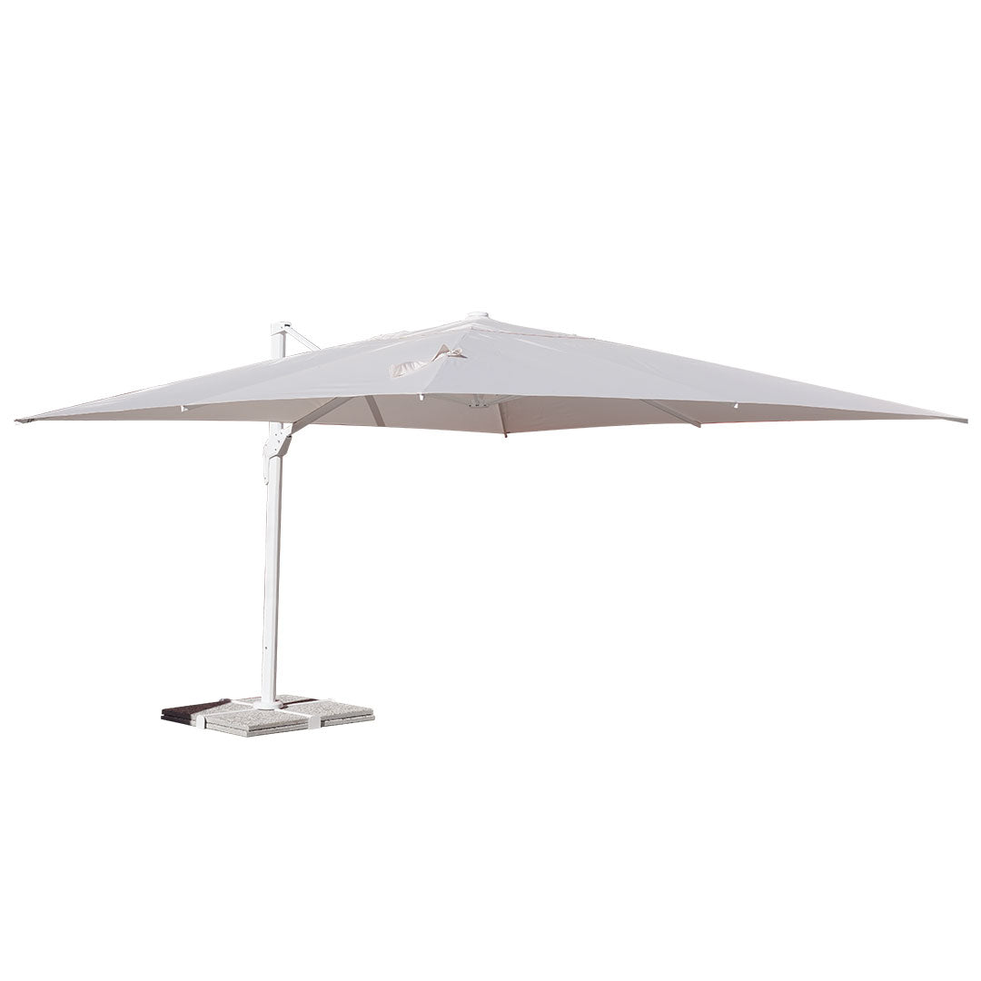 Ombrellone Decentrato da Giardino 2x3m in Alluminio Panna