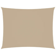 Parasole a vela | Telo Ombra | Vela da ombra Oxford Rettangolare 3,5x4,5 m Beige