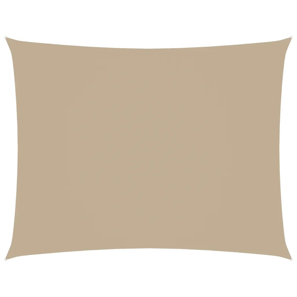 Parasole a vela | Telo Ombra | Vela da ombra Oxford Rettangolare 3,5x4,5 m Beige